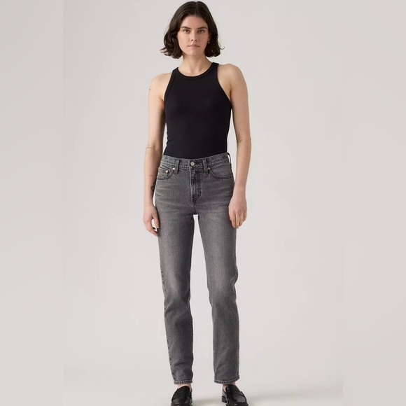 Levi's|Women’s Wedgie Slim Dark Gray Straight Jeans,high waist•••size 26,staple - Picture 1 of 16